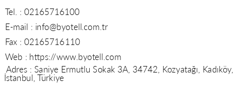 Byotell Hotel Istanbul telefon numaralar, faks, e-mail, posta adresi ve iletiim bilgileri